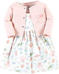 Hudson Baby Infant and Toddler Girls Cotton Dress and Cardigan Set by HudsonBaby