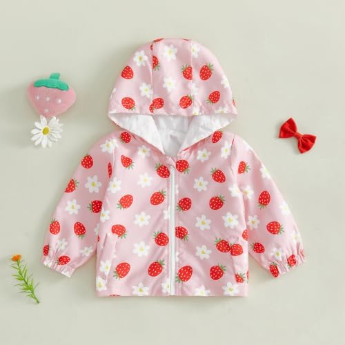 Toddler Baby Girl Windbreaker Jacket Zip Up Hoodie Long Sleeve Sweatshirt - Image 5