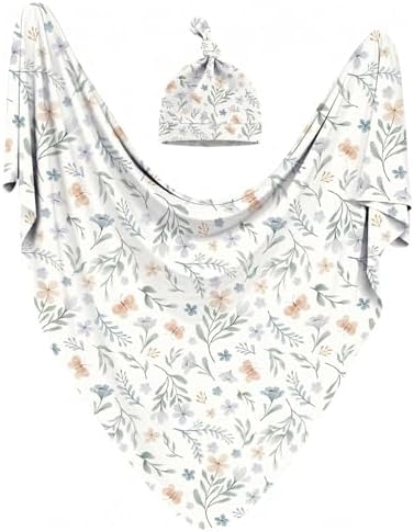 Newborn Receiving Nursery Flower Blanket Baby Swaddle Wrap by BxuanW