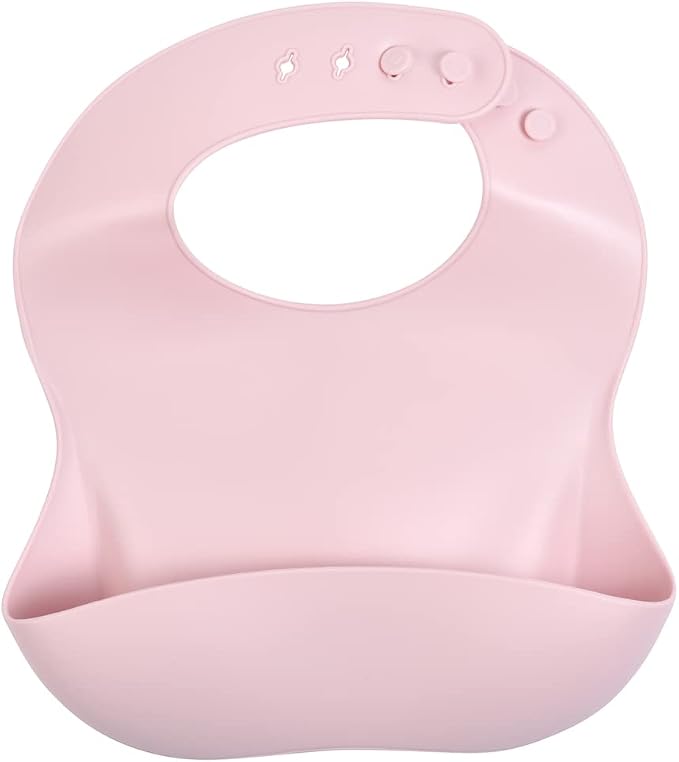 Three Little Tots Modern Silicone Baby Bib – Adjustable Fit Waterproof Catch by ThreeLittleTots