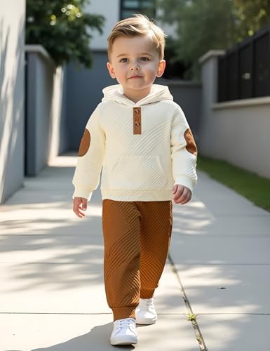 Oranchids Toddler Baby Boy Clothes Long Sleeve Hoodie Sweatshirt Tops and Pants - Image 2
