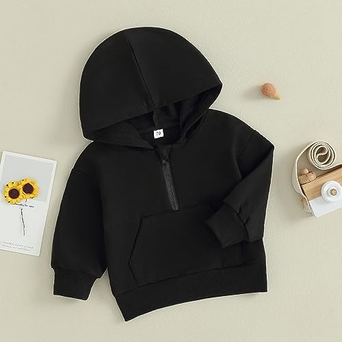 Unisex Baby Boy Girl Clothes Hooded Sweatshirts Solid Color Long Sleeve Hoodies - Image 7