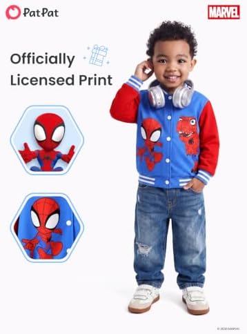 Disney Bomber Jacket Spider Man Marvel Toy Story Cars Varsity Cardigan2-13Y - Image 4