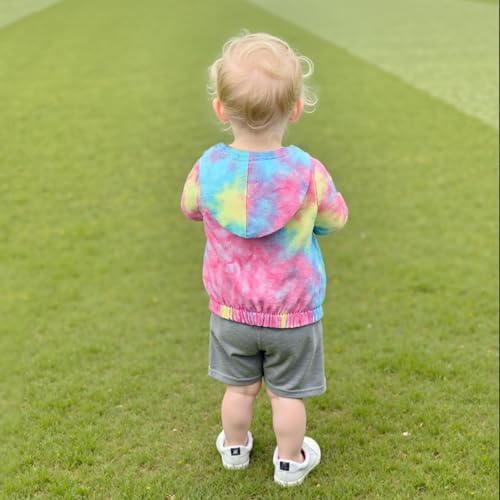 Toddler Baby Girl Windbreaker Jacket Zip Up Hoodie Long Sleeve Sweatshirt - Image 5