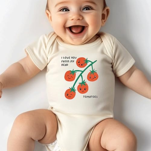 hrcfbk Infant Baby Boys Girls Bodysuit Newborn Short Sleeve Funny Letters Print - Image 6