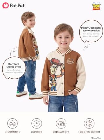 Disney Bomber Jacket Spider Man Marvel Toy Story Cars Varsity Cardigan2-13Y - Image 7