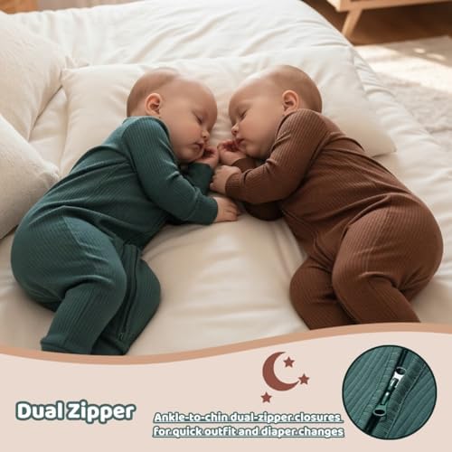 Bafeicao 3 Pack Baby Boy Girl Rompers - Image 4