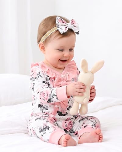 Mikrdoo Newborn Baby Girl Clothes Long Sleeve Romper - Image 2