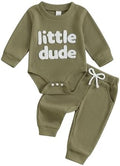 Giraropa Newborn Baby Boy Clothes Rib Knit Romper Jumpsuit Solid Sweater by Giraropa