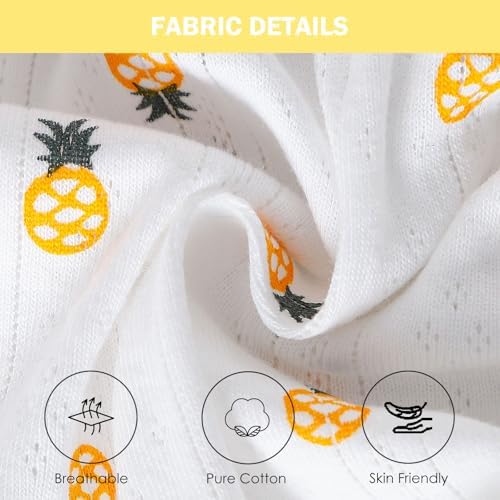 ROMPERINBOX Baby Girl Bodysuit Cotton Spaghetti Strap Sleeveless Onsies Summer - Image 5