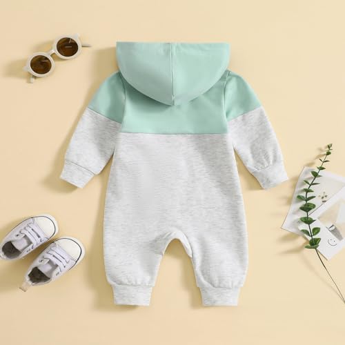 Fall Baby Clothes Newborn Boy Girl Hoodie Romper Long Sleeve Jumpsuit Winter - Image 3