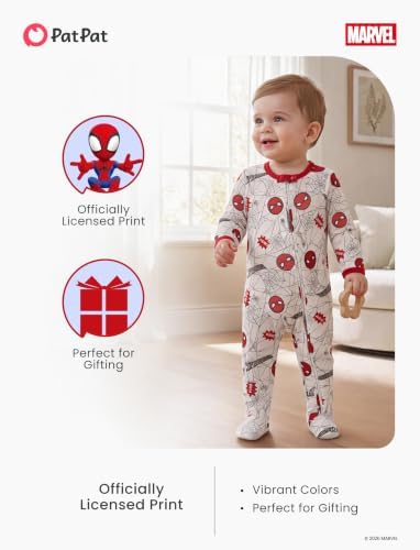 Disney Baby Boys Zip One-Piece Non-Slip Footie Romper - Image 3