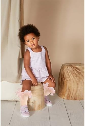 Girls Ruffle Socks Double Lace Turn Cuff Frilly Church Dress Socks - Image 3