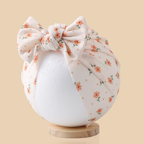Baby Girls Hair Bow Knot Turban Hat Newborn Hospital Hats Infant Toddler Head - Image 6