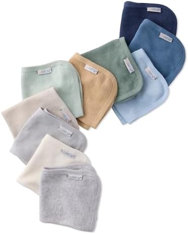 Butterblu River 10-Pack Baby Terry Washcloths 100% Organic Cotton Absorbent by Butterblu