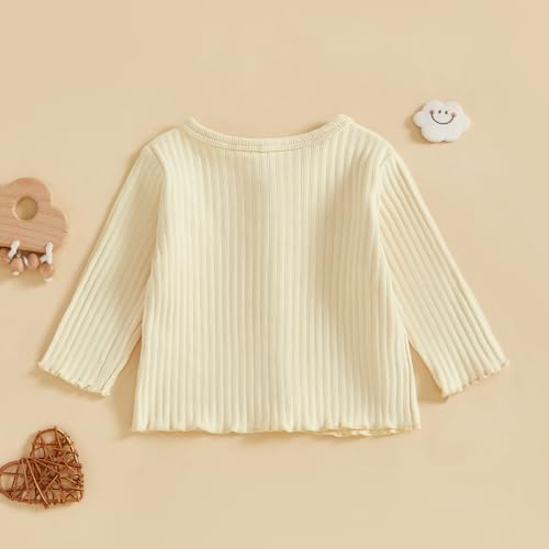 Kids Toddler Girls Lightweight V Neck Cardigan Sweater Long Sleeve Button Down - Image 3