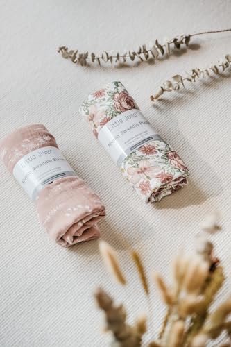 Little Jump 2 Pack Western Wild Flowers Muslin Swaddle Blankets - Image 7