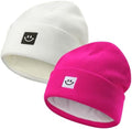 MaxNova 2 Pack Baby Beanie Fleece Lined Knit Toddler Hat by MaxNova