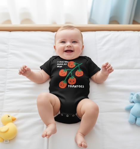 hrcfbk Infant Baby Boys Girls Bodysuit Newborn Short Sleeve Funny Letters Print - Image 3