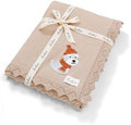 Avibae Cotton Knit Baby Blanket, Soft Cotton Newborn Receiving Swaddling | by B