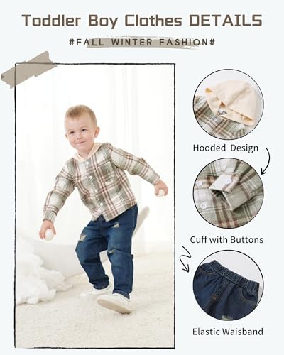 XUANHAO Baby Boy Clothes Toddler Outfits Hoodie Jeans Clothing 12 Months-5T - Image 6