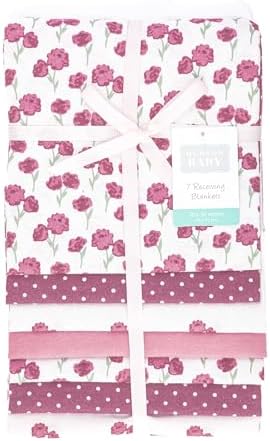 Hudson Baby Unisex Baby Cotton Polyester Flannel Receiving Blankets Bundle - Image 2