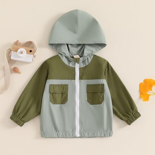 MERSARIPHY Toddler Boy Hoodies Jacket Baby Boy Lightweight Zip Up Coat - Image 3