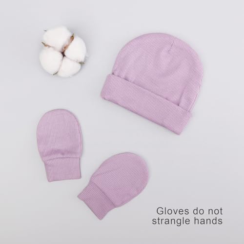 Newborn Baby Hats and Mittens Set - Image 4