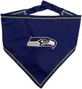 NFL Seattle Seahawks TIE Bandana, Small/Medium. Dog Bandana Scarf Bib by PETSFIRST