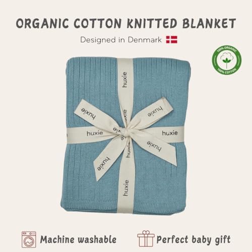 Receiving Blankets, 100% Organic Cotton Knit, Newborn Baby Swaddle | - Image 3