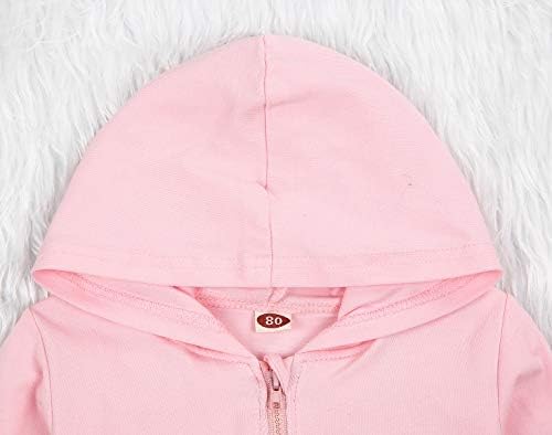 Imcute Baby Zip Up Hoodie, Unisex inflant Toddler Long Sleeve Sweatshirts - Image 4