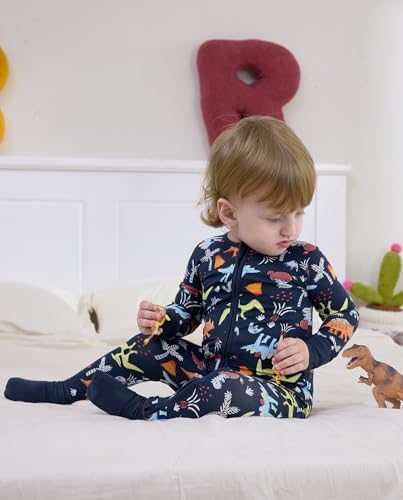 babee Reshinee Bamboo Viscose Baby Footie Pajama, Zipper Sleeper Boys Girls - Image 6
