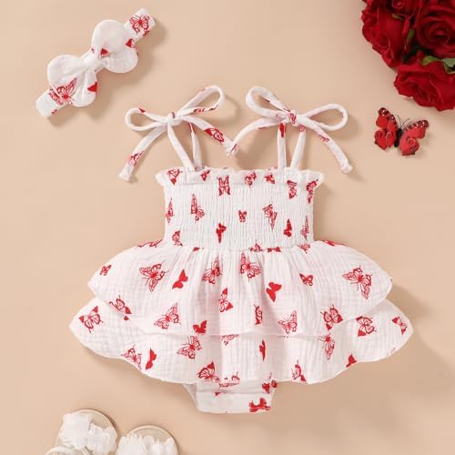 YOUNGER TREE Baby Girl Clothes Infant Summer Romper Dress Sleeveless Bodysuit - Image 3