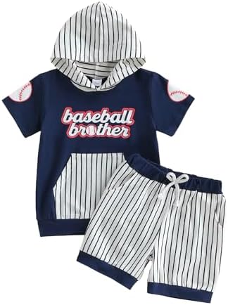 Toddler Baby Boy Hooded Dinosaur Summer Outfit Funny T-Shirt Shorts Set by LIOMENGZI