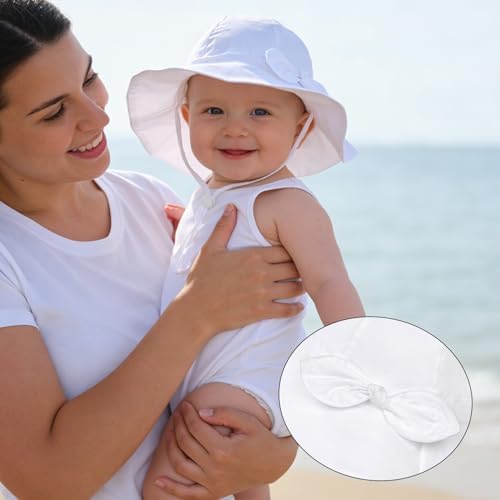 Baby Girl Sun Hat Kids Summer Beach Wide Brim Hats Toddler Bucket Hat - Image 4