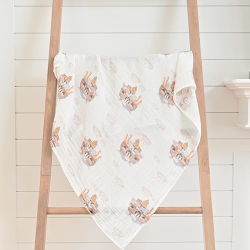LollyBanks Muslin Swaddle Blankets 2PACK, 100% Cotton Baby Blanket 47 x 47 - Image 7