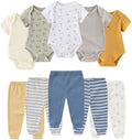 Ruliby Baby Bodysuit and Pant Set Summer Ribbed Mix Match Infant Clothes by Ruliby
