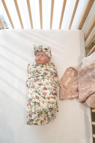 Little Jump 2 Pack Western Wild Flowers Muslin Swaddle Blankets - Image 2