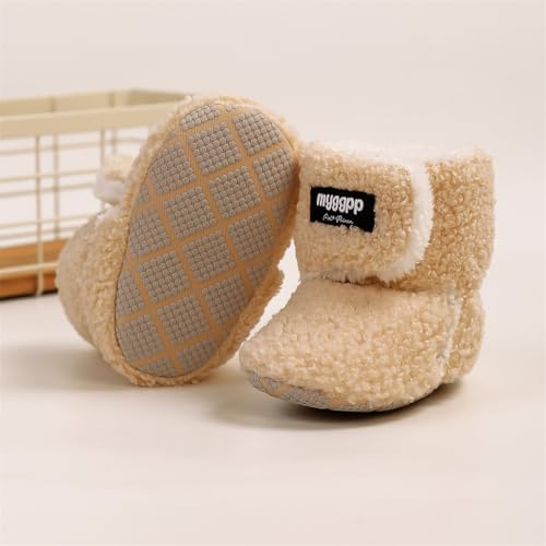 Ohwawadi Infant Baby Boots Boys Girls Cozy Fleece Slippers Snow Boots Winter - Image 5