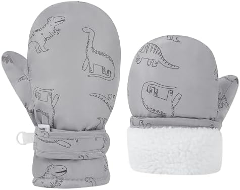 Infant Baby Toddler Winter Mittnes Lined Fleece Snow Gloves - Image 3