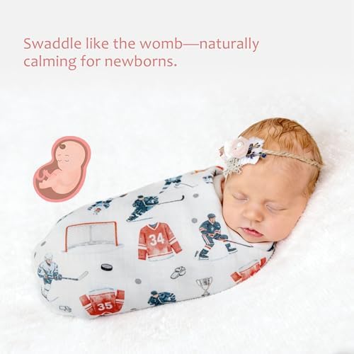 Baby Swaddle Blankets, Bamboo Muslin Receiving Blanket | 1-Pack, Lightweight & - Image 4