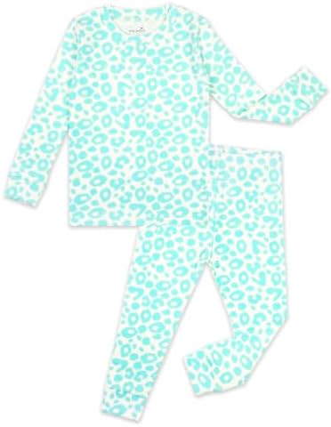 moimoln Cotton Modal Baby Toddler Pajamas Check Solid Leopard 6M-8Y by moimoln