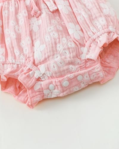 Renotemy Baby Girl Clothes Summer Rompers Cute Outfits Preemie-18 Months | - Image 3