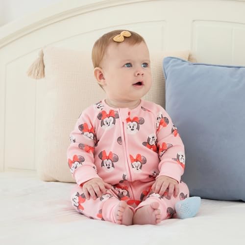 Disney Baby Organic Cotton Zip Footie Clothes Romper Outfit - Image 3