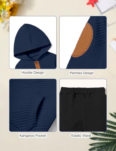 Oranchids Toddler Baby Boy Clothes Long Sleeve Hoodie Sweatshirt Tops and Pants - Image 7