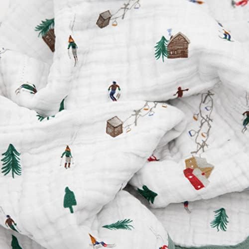 Little Unicorn Muslin Quilt Blanket | 100% Cotton Soft Multi-Layered Muslin - Image 3