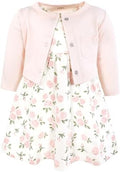 Hudson Baby Infant and Toddler Girls Cotton Dress and Cardigan Set by HudsonBaby