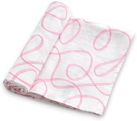 Baby Swaddle Blankets, Bamboo Muslin Receiving Blanket | 1-Pack, Lightweight & by IBESTOPIA