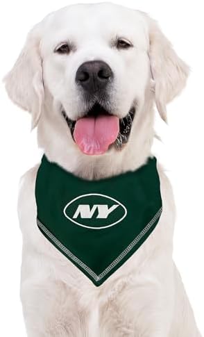 Pets First NFL New York Jets TIE Bandana, Size Small/Medium. Dog Bandana Scarf - Image 6