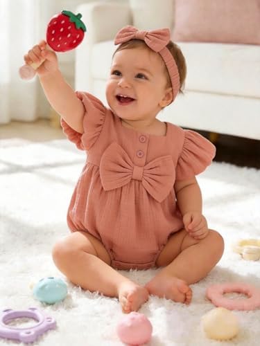 Vibebox Baby Girls Clothes Summer One-sies Romper Outfit Preemie-18 Months - Image 2